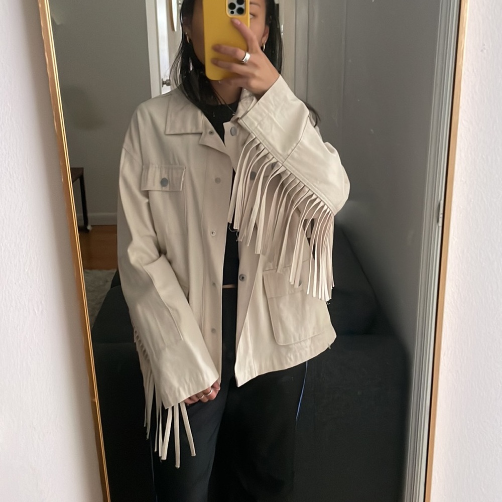 Aqua Fringe Jacket
